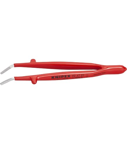 KNIPEX 92 37 64 1,000V Insulated Precision Tweezers - Industrial